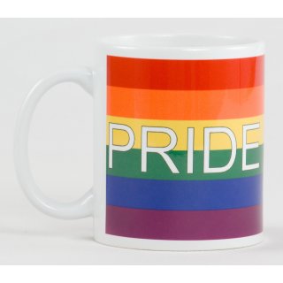 Regenbogen Pride beidseitig Kaffeetasse
