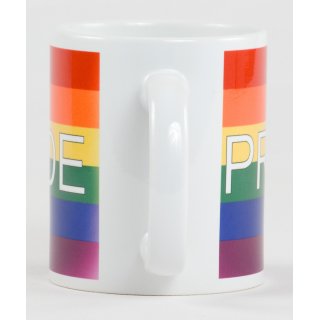 Regenbogen Pride beidseitig Kaffeetasse