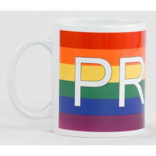 Regenbogen Pride rundum Kaffeetasse