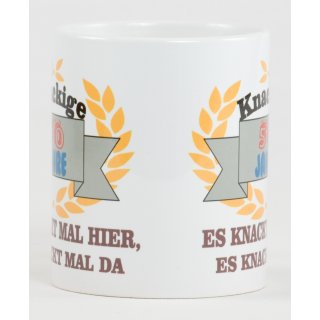 Knackiger 50 Geburtstag Kaffeetasse