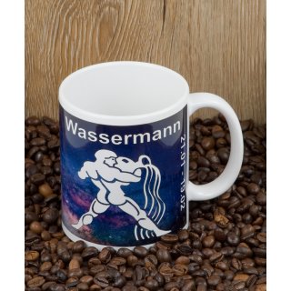 Sternzeichen Wassermann Kaffeetasse Bedruckt Spruch-Tasse Foto-Tasse Chef Teetasse Lustig Witzig Geschenk