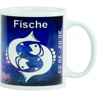Sternzeichen Fische Kaffeetasse Bedruckt Spruch-Tasse Foto-Tasse Chef Teetasse Lustig Witzig Geschenk