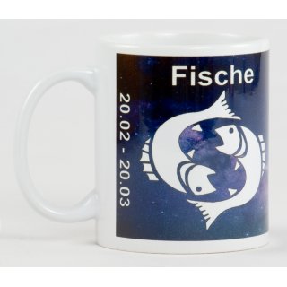 Sternzeichen Fische Kaffeetasse Bedruckt Spruch-Tasse Foto-Tasse Chef Teetasse Lustig Witzig Geschenk