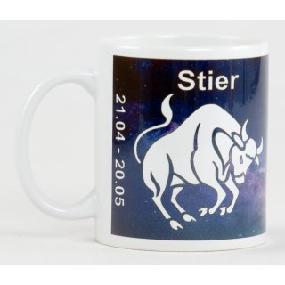 Sternzeichen Stier Kaffeetasse Bedruckt Spruch-Tasse Foto-Tasse Chef Teetasse Lustig Witzig Geschenk