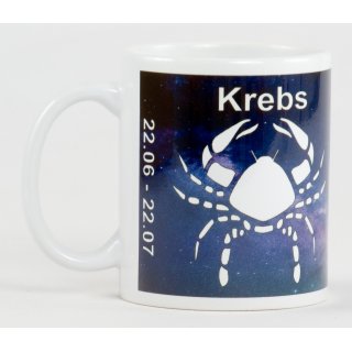 Sternzeichen Krebs Kaffeetasse Bedruckt Spruch-Tasse Foto-Tasse Chef Teetasse Lustig Witzig Geschenk