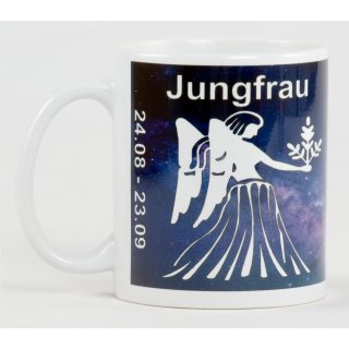 Sternzeichen Jungfrau Kaffeetasse Bedruckt Spruch-Tasse Foto-Tasse Chef Teetasse Lustig Witzig Geschenk