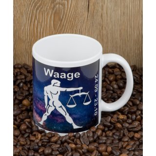 Sternzeichen Waage Kaffeetasse Bedruckt Spruch-Tasse Foto-Tasse Chef Teetasse Lustig Witzig Geschenk