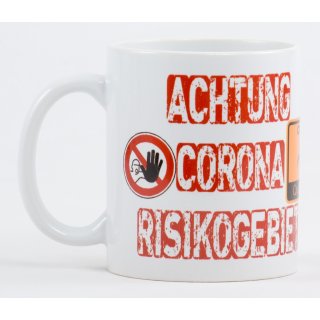 Corona Risikogebiet Kaffeetasse