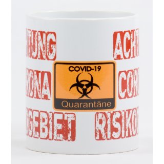 Corona Risikogebiet Kaffeetasse